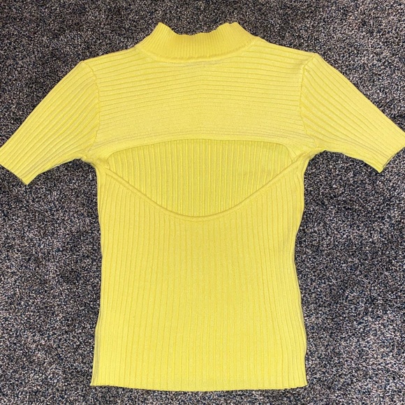 FN Ribbed Top - Yellow - Picture 8 of 12